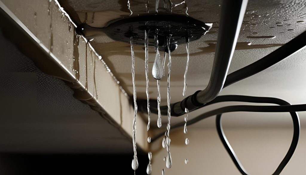 vazamentos em áreas com rede elétrica